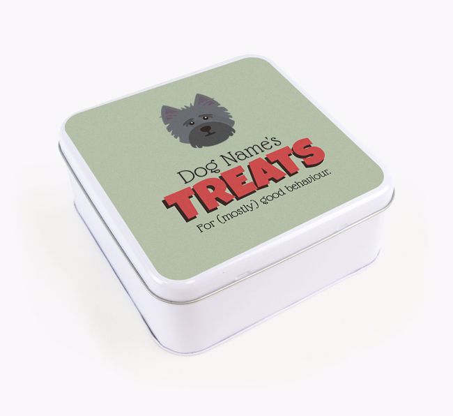 Personalised Retro Design Square Tin for your {breedFullName}